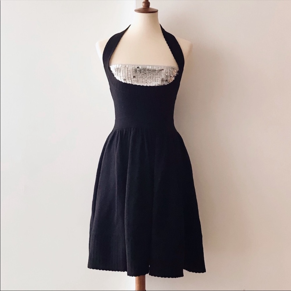 NWT Marc By Marc Jacobs Sequin Halter Sweater Dress sz XS